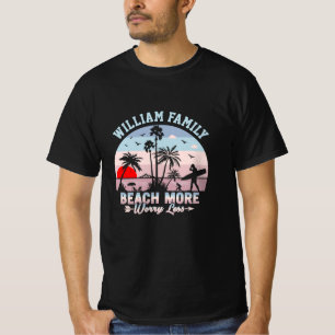 T-shirt Retrouvailles Familiales D'Été Plage Personnalisée