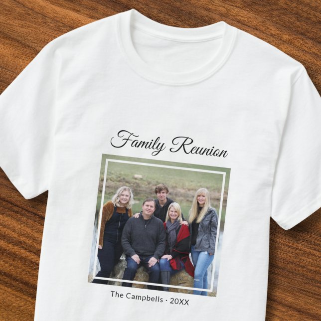 T-shirt Retrouvailles Familiales Modernes Personnalisé Nom (Créateur téléchargé)