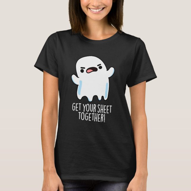 T-shirt Retrouvez votre feuille ensemble Funny Ghost Pun D (Devant)