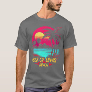 T-shirt Retrowave Beach Isle of Lewis Beach