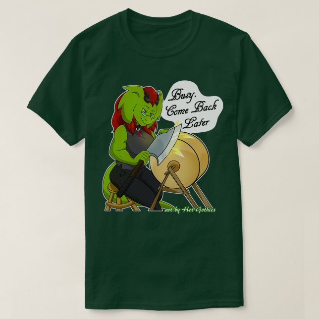 T-shirt Retsis Ax Sharpening Occupé Revenir plus tard (Design devant)