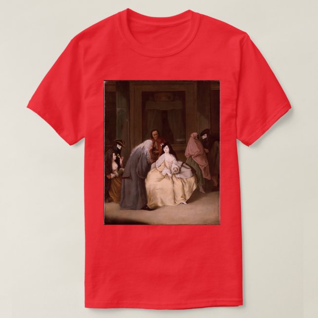 T-shirt Réunion 1746 par Pietro Longhi Pietro Falca (Design devant)