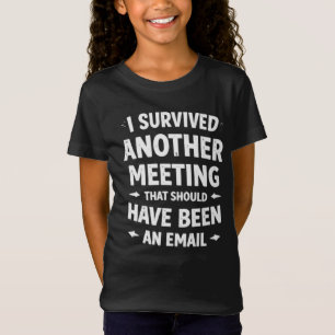 T-shirt Réunion Amusante de l'École des Filles - E