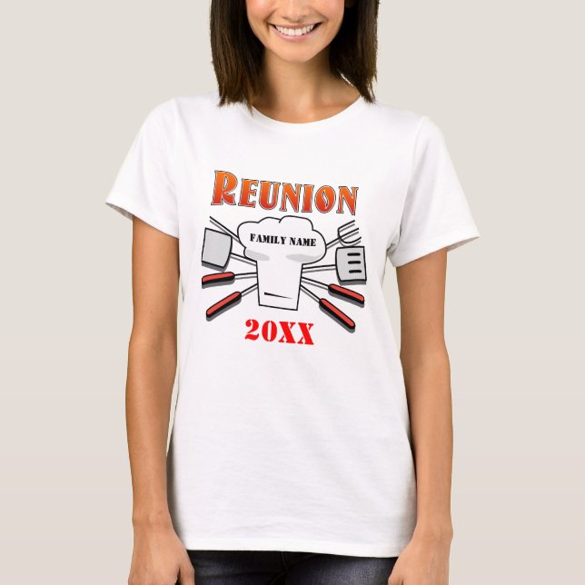 T-shirt Reunion de BarBQ (Devant)