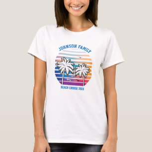 T-shirt Réunion de famille à la plage Croisière sur mesure