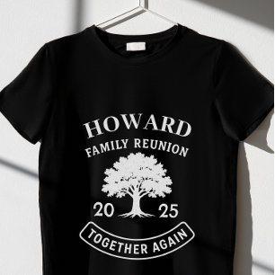 T-shirt Réunion de famille : Arbres rustiques Nom Vintage