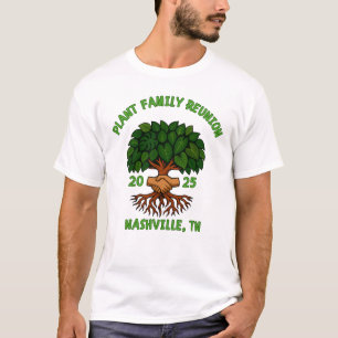 T-shirt Réunion de famille de plantes design amusant de ja