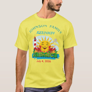 T-shirt Réunion de famille jamaïcaine