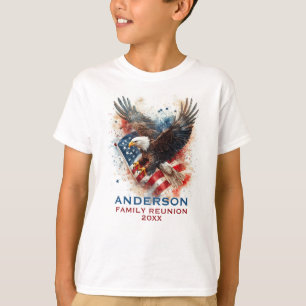 T-shirt Réunion de famille Patriotic Eagle