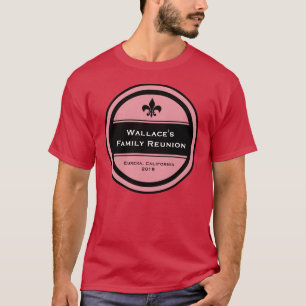 T-shirt réunion de famille personnalisable fleur de lis