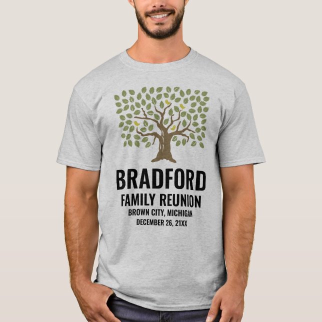 T-shirt Réunion de famille personnalisée (Devant)