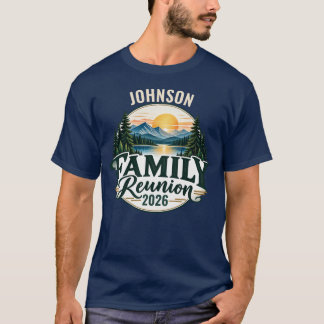 T-shirt Réunion de famille personnalisée en montagne