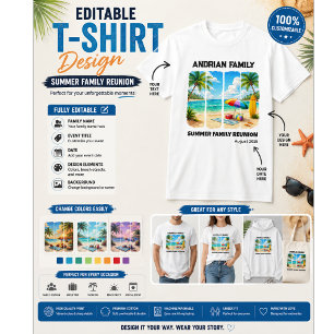 T-shirt Réunion de famille personnalisée - Réunion de fami