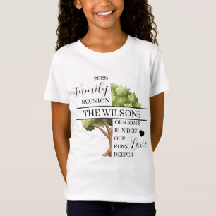 T-Shirt Réunion de famille Racine et Amour Profond Enfant 
