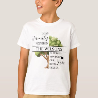 T-shirt Réunion de famille Racine et Amour Profond Enfants