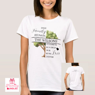 T-shirt Réunion de famille Racine et Amour Profond Femmes