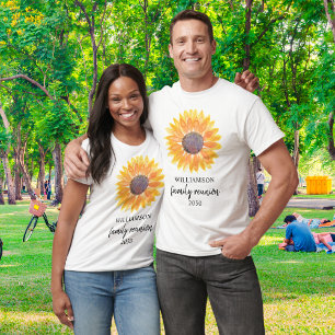 T-shirt Réunion de la famille des tournesols