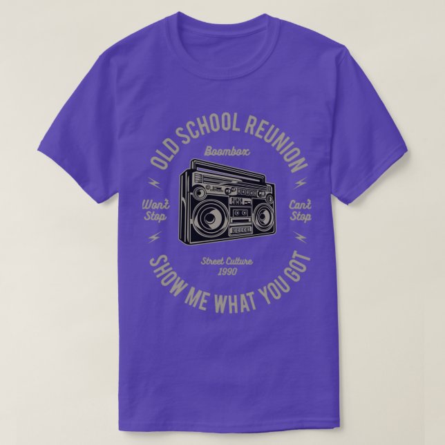 T-shirt Réunion de l'ancienne école (Design devant)