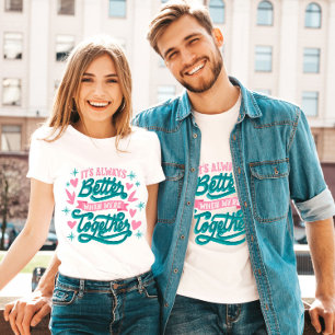 T-shirt Réunion de vacances en famille