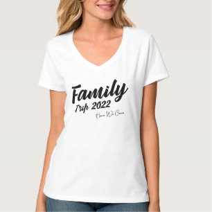 T-shirt Réunion de vacances pour voyage en famille 2022
