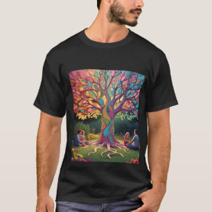 T-shirt Réunion en famille sous le maillot de l'arbre Maje