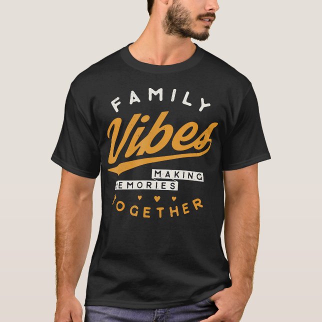 T-shirt Réunion familiale 2024 Vibes familiales Faire des  (Devant)
