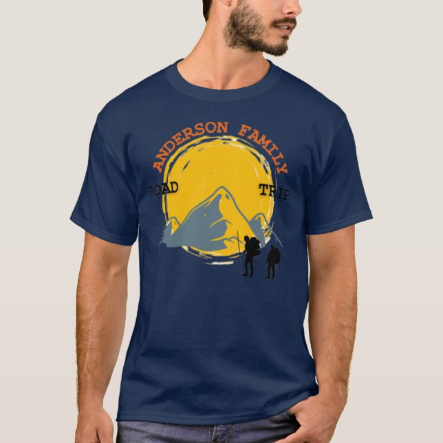T-shirt Réunion familiale Custom Mountains Road Triage T (Devant)