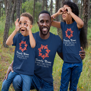 T-shirt Réunion familiale moderne