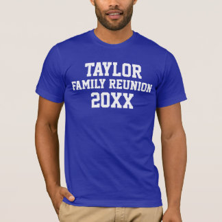 T-shirt Réunion familiale personnalisable