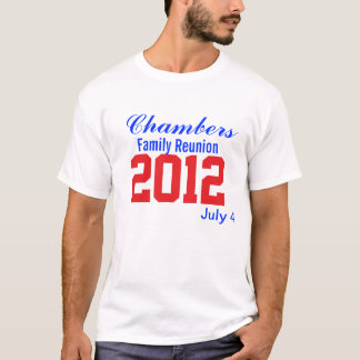 T-shirt Réunion Familiale (Rouge, Blanc, Bleu)
