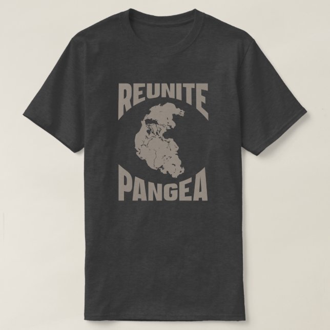 T-shirt Réunir la Pangée parce que la Terre n'est pas suff (Design devant)