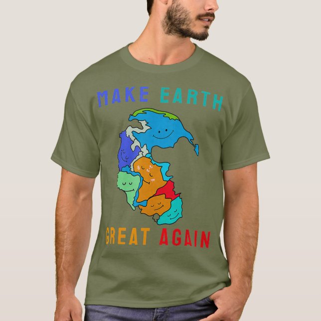 T-shirt Réunir Pangea Rendre la Terre grande (Devant)