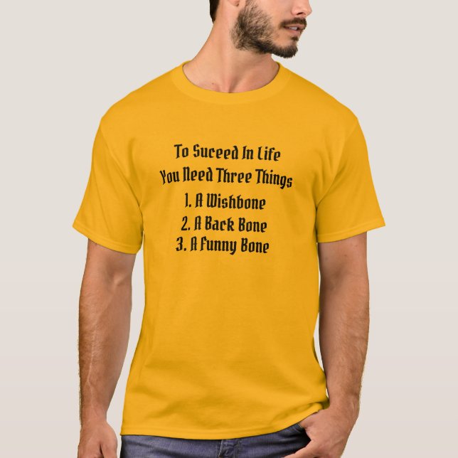 T-Shirt Réussir Dans La Vie (Devant)