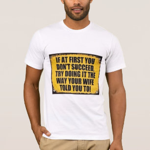T-shirt Réussir signe amusant impertinent