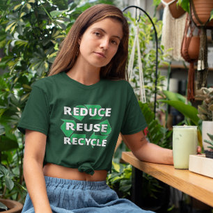 T-shirt Réutiliser le Jour des terres de recyclage tous le