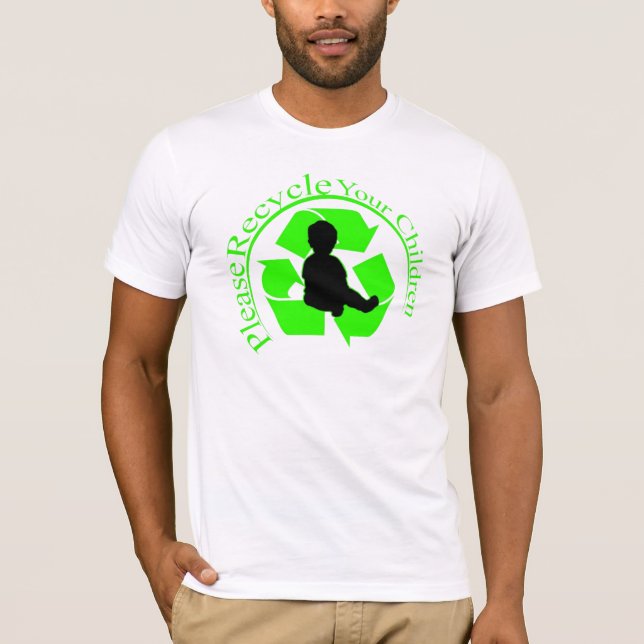 T-shirt Réutilisez la chemise d'enfants (Devant)
