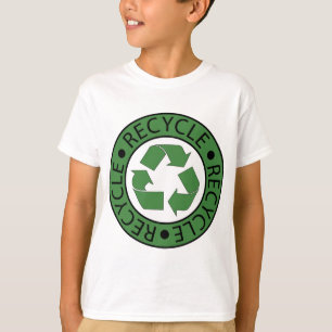 T-shirt Réutilisez les lettres vertes du logo BK