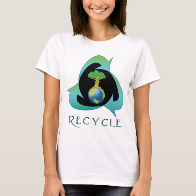 T-shirt Réutilisez pour la Terre (Devant)