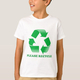 T-shirt Réutilisez svp. Réutilisation de la conscience.