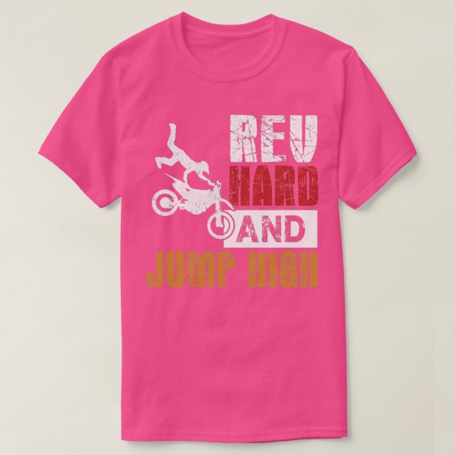 T-shirt Rév Conception Dur Et Jump High Cadeau (Design devant)