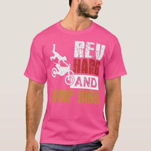 T-shirt Rév Conception Dur Et Jump High Cadeau