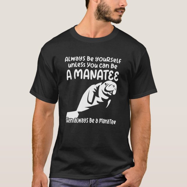 T-shirt rêvant de lamantins vache marine créature océaniqu (Devant)