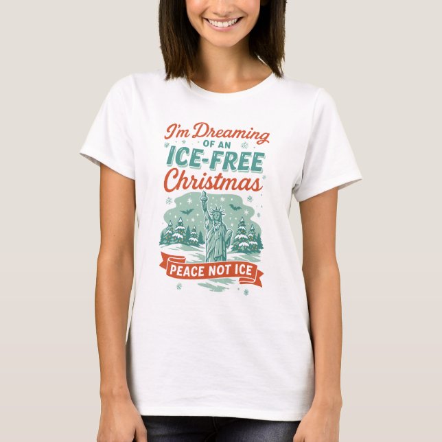 T-shirt Rêvant d'un Noël sans GLACE (Devant)