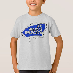 T-shirt revD blanc de chemise de chats sauvages