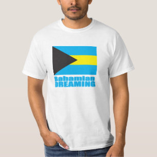 T-shirt rêve bahamien drapeau des Bahamas