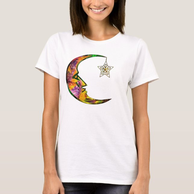 T-shirt rêve de lune d'étoile (Devant)