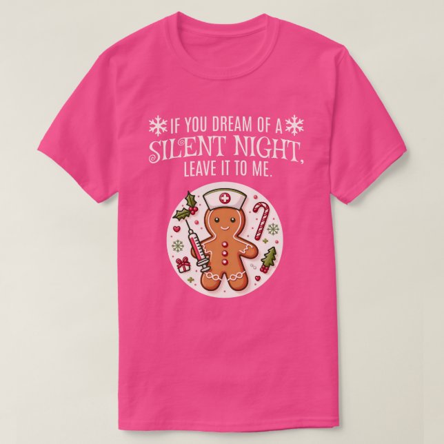 T-shirt Rêve de Noël amusant d'un cadeau d'infirmière de n (Design devant)