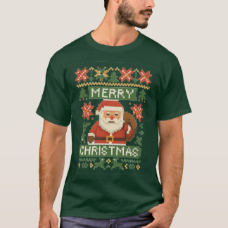 T-shirt Rêve de Noël en pixels