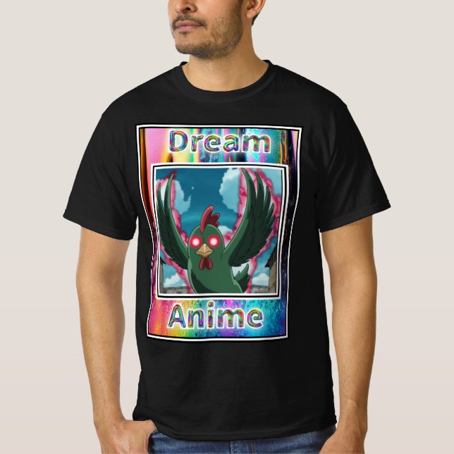 T-shirt Rêve de poulet fantôme Anime (Devant)
