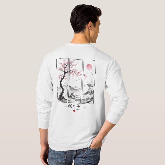 T-shirt Rêve de Sakura (Dos entier)
